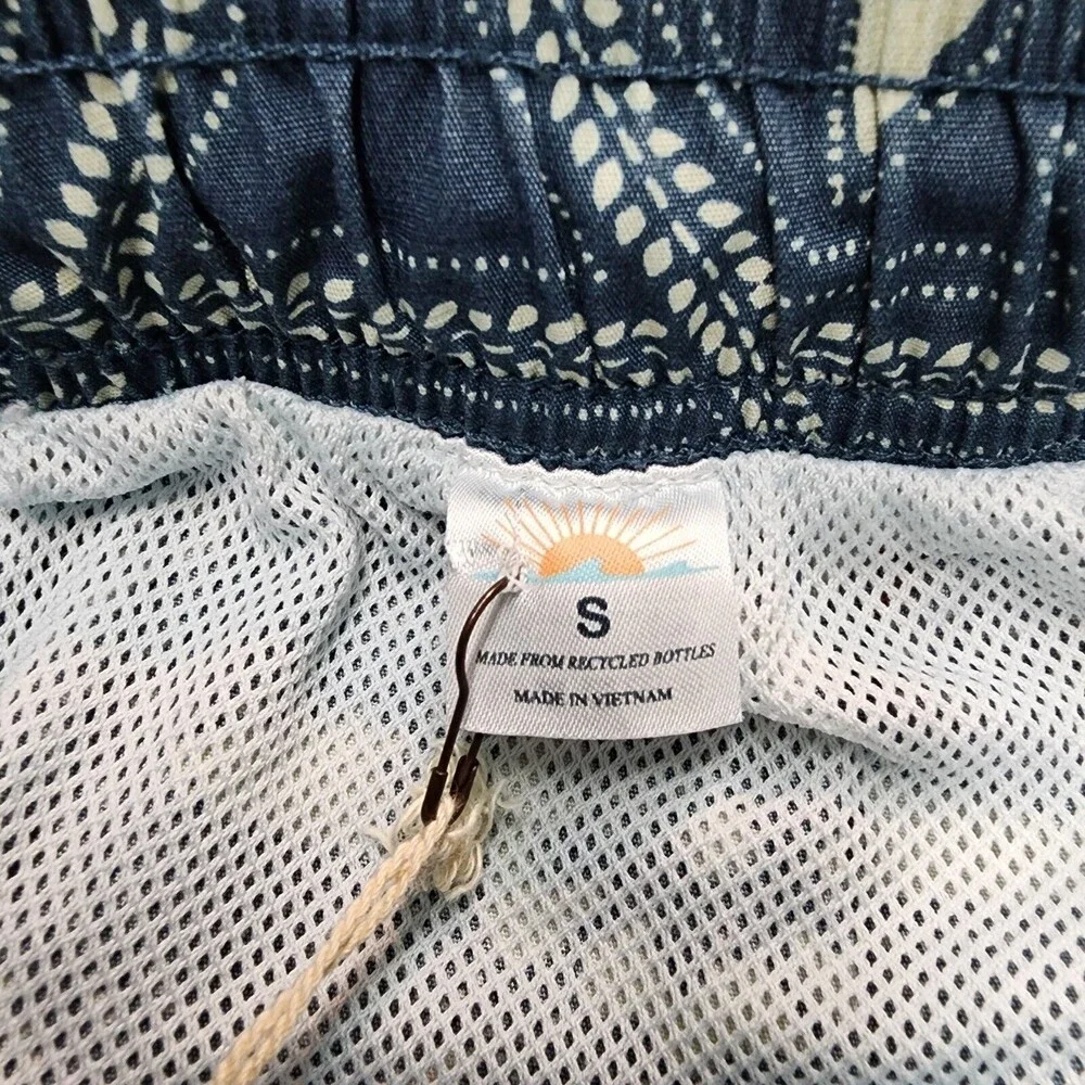 NWT Faherty Men's Blue Swim Beacon Trunks Size S